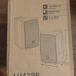 Dual Electronics Outdoor/indoor WIRED Speakers