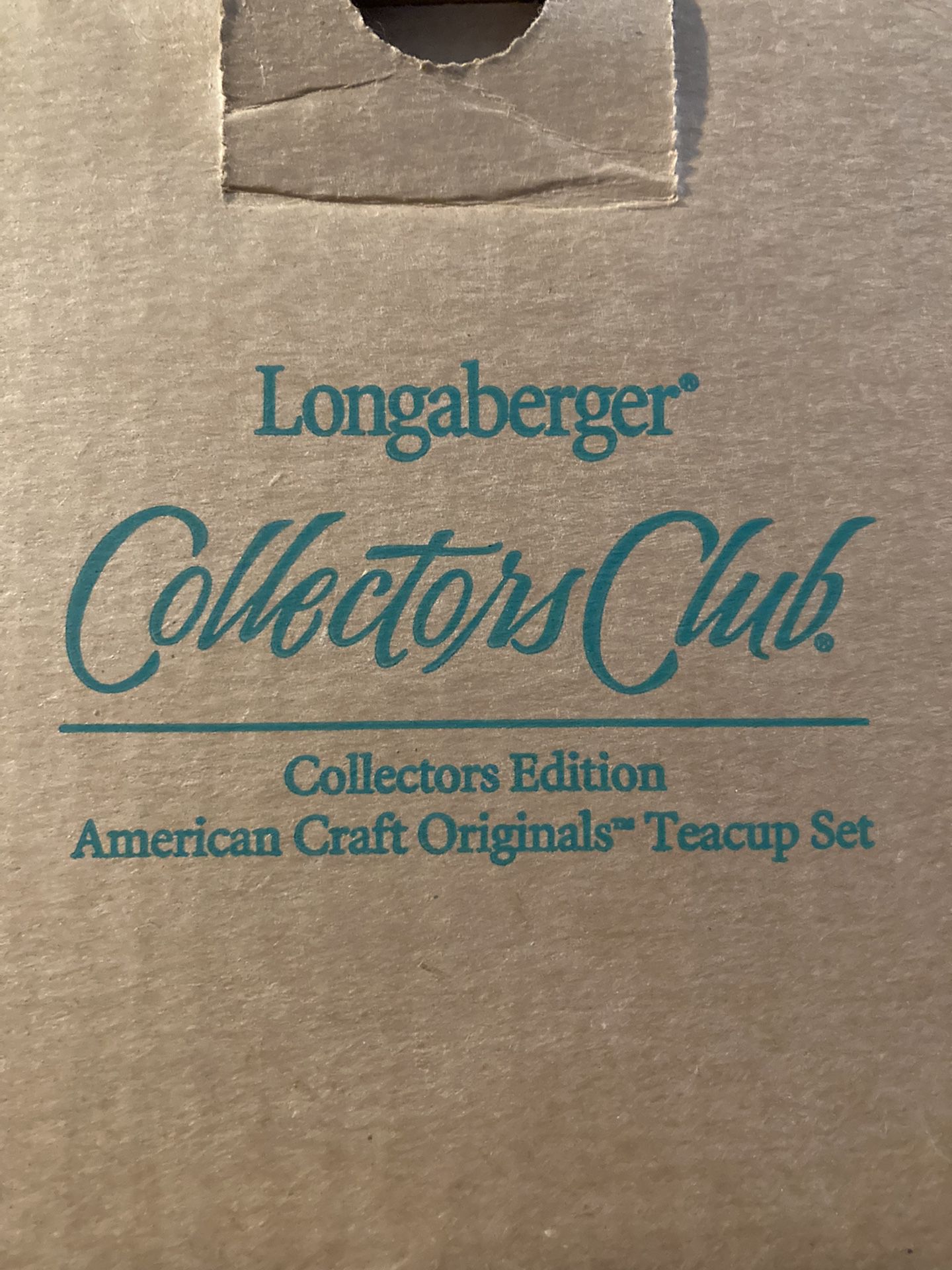 Longaberger Teacup Set