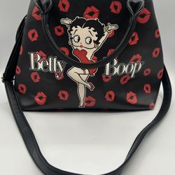 Betty Boop  Black kick shopping bag tote purse handbag