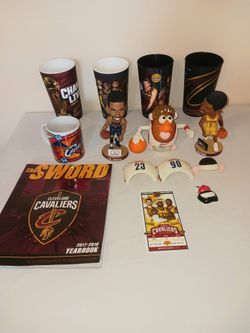 Cleveland Cavaliers bobblehead and collectible bundle