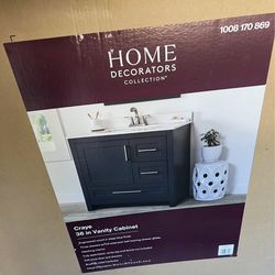 Home Decorators Collection Craye 36 in Bath Vanity Cabinet without Top in deep blue