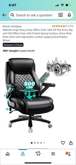 Extra Large Office Chair- Brand New, Open Box