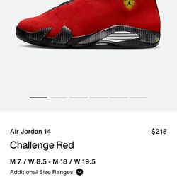 Air Jordan 14 Ferrari 8.5