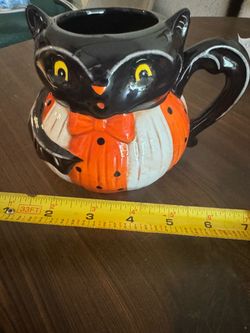 Johanna Halloween Black Cat Ceramic Mug