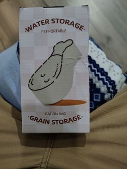 Pet water storage/food ration container
