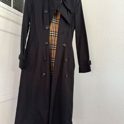 Burberry Womens Coat Navy Blue 
