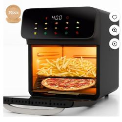 New Air Fryer 12QT Convection Oven with 10-in-1 Multi Function, Visible Window and Touchscreen 