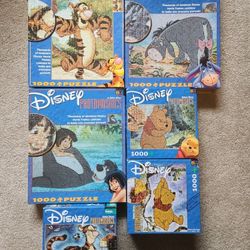 Disney photomosaic puzzle lot