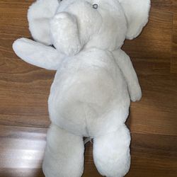 Kelly Baby Grey Elephant Plush Crinkle Rattle 12" Lovey Stuffed Toy Kellytoy