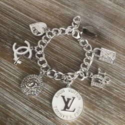 Designer Charms Link Bracelet