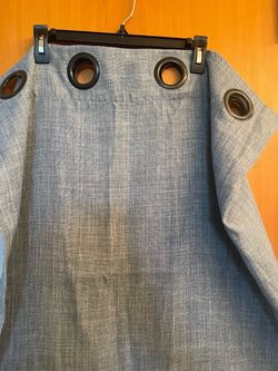 Gray Grommet Top Window Curtain Panel