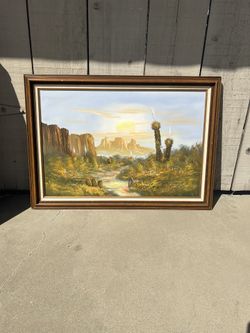 Wall Art Piece - Desert Mountains