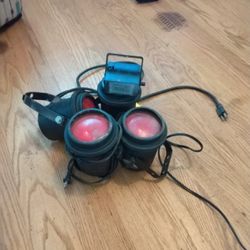 4 DJ Spotlights And Strobe