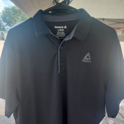 Reebok Men's Black Polo Shirt