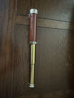 Vintage style spy, glass telescope, collapsible