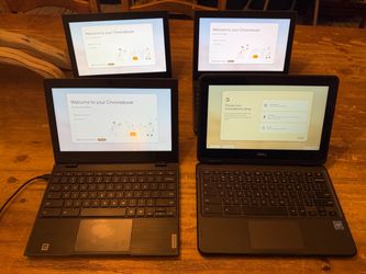 Four Chromebook Laptops All Working!
