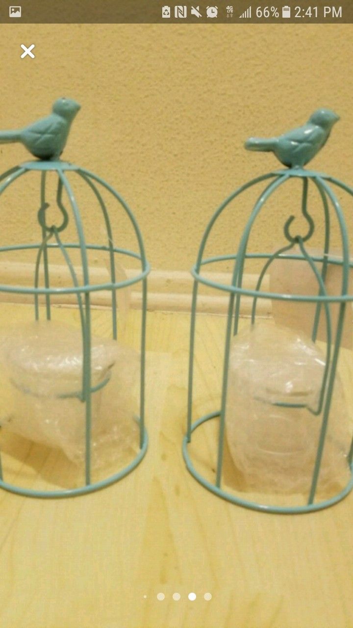 Sale - Bird Inspired Candle Holder Set