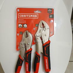Brand New Craftsman 2 Piece Locking Pliers Set