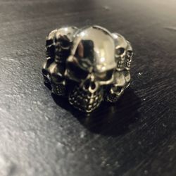 Heavy-Duty Skull Ring (.925 Sterling Silver, Size X) – $35 TODAY ONLY