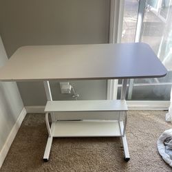 White Adjustable Desk
