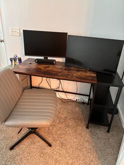 Desk with chair