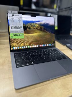 14" MacBook Pro Retina M1 Max 10-Core CPU, 24-Core GPU, 32GB Ram, 512GB SSD 2021