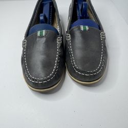 Naturalizer 'Hanover' Gray Leather Loafers Women's Size 8M