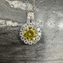 Moissanite pendant 