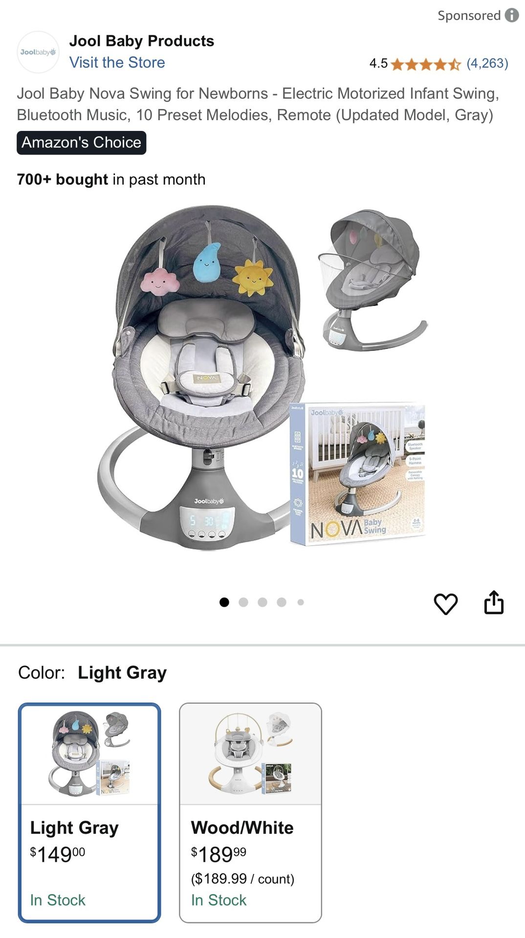 Jool Baby Infant Swing