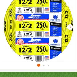 12/2 Wire 250 Ft Roll 
