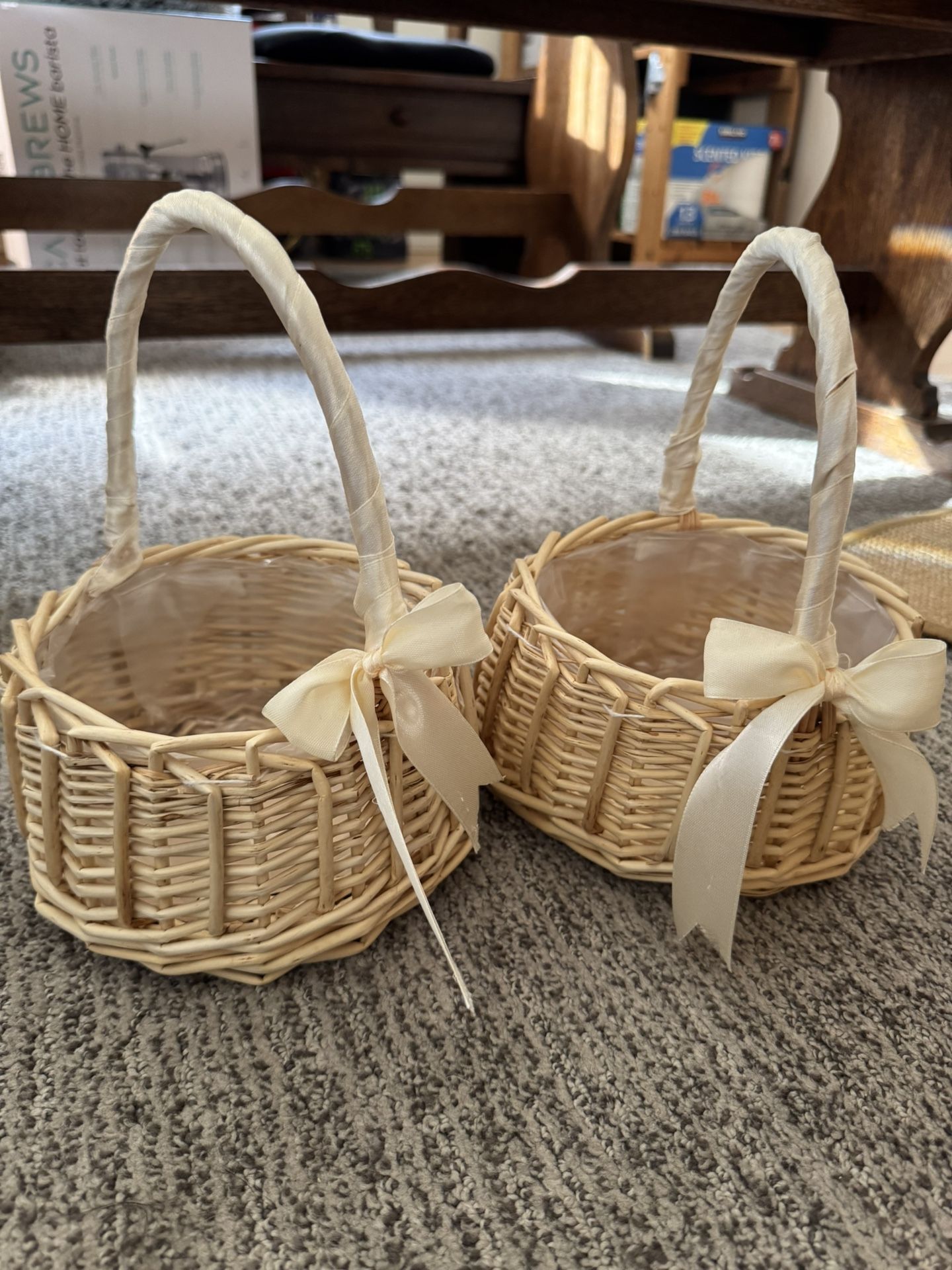 Flower Girl Baskets With FREE DRIED FLOWER CONFETTI