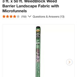 Landscape Fabric Weed Barrier