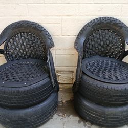 2 CUSTUME MADE PATIO CHAIRS 