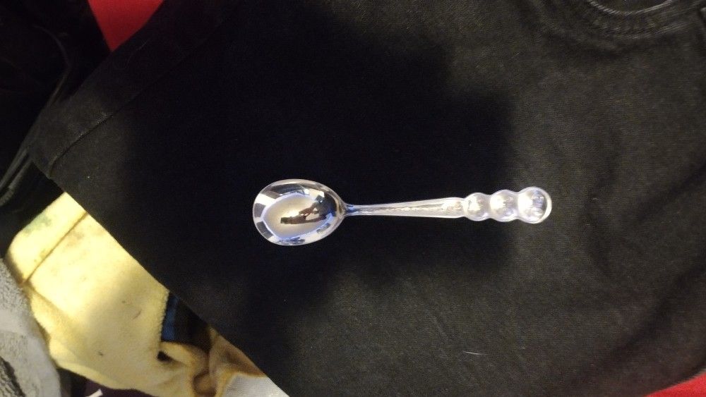 1960's Real Silver Spaghetti O's Spoon