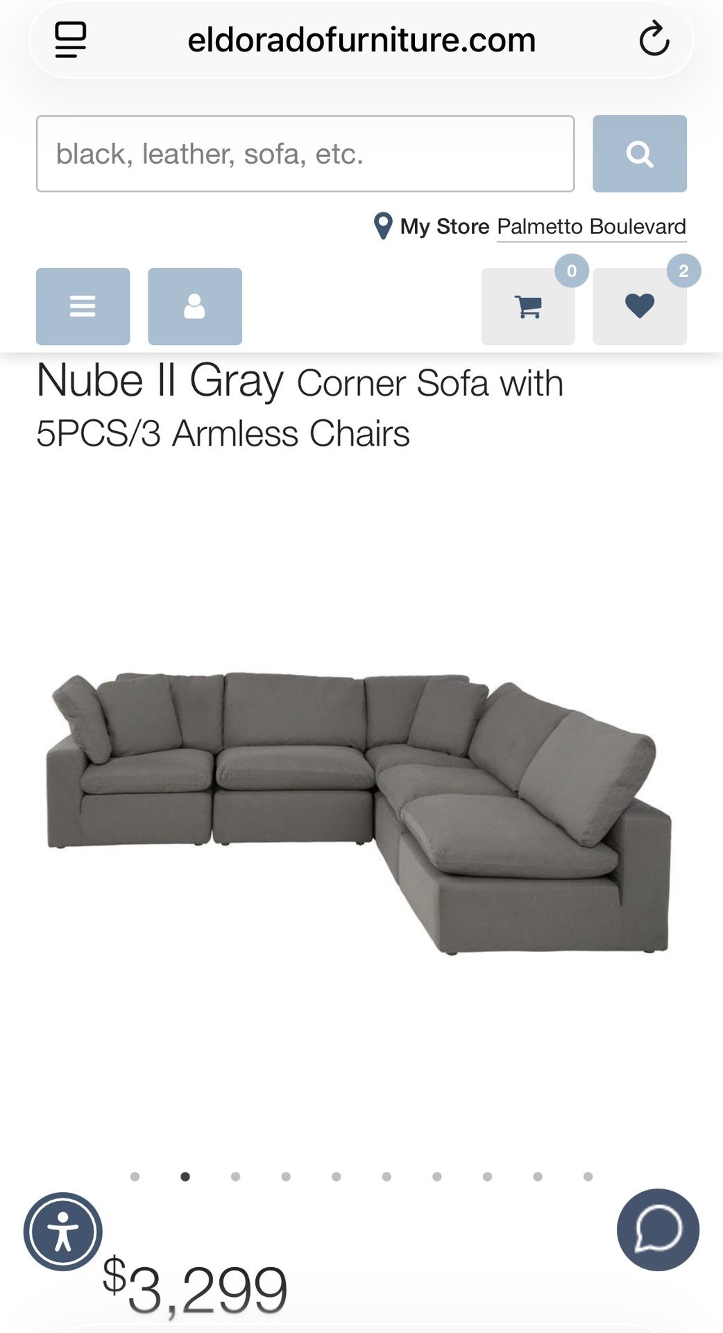 Sectional Sofa from El Dorado Furniture