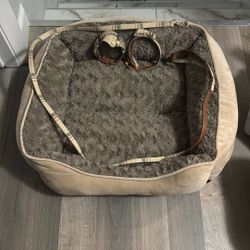 Dog Bed, Leash And Collar 