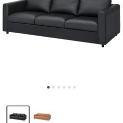 Black Leather Sofa