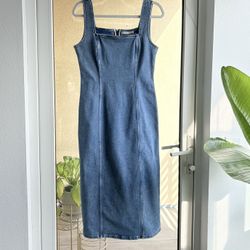 Abercrombie & Fitch Denim Midi Dress