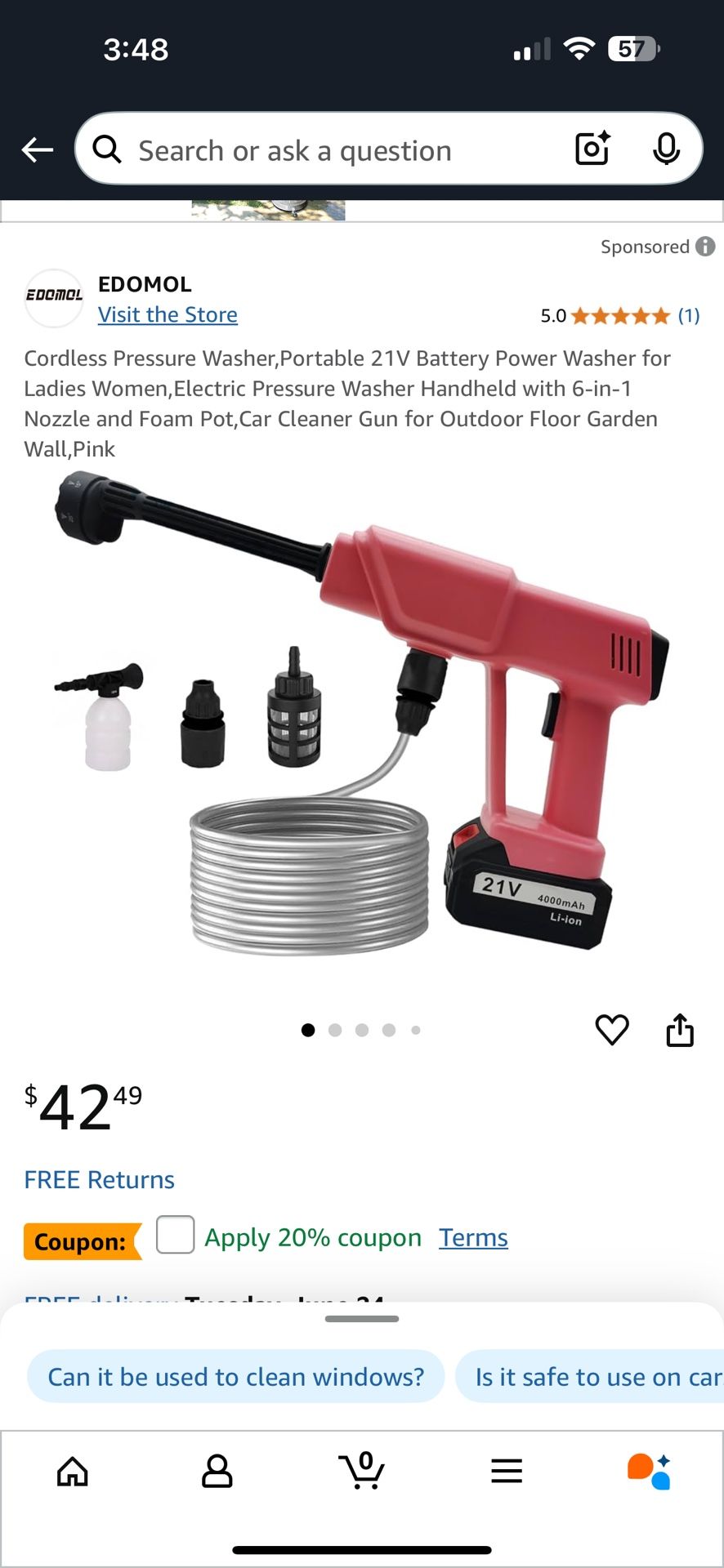 Cordless Pressure Washer 