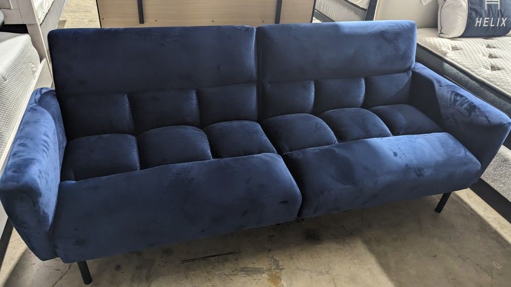 Velvet Futon Sofa