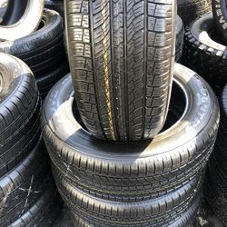 SET OF FOUR 245/55/19 TOYO OPEN COUNTRY SEMI NEW 95%TREAD LIFE $300 PRICE INCLUDES PROFESSIONAL ISTALATION AND TAX 