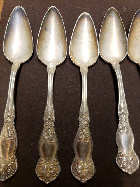 WM Rogers & Son Silverware Spoons Orange Blossom Design