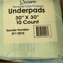 New In Box Underpad (chucks)  30/30”