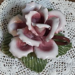 Stunning Vintage Capodimonte Rose