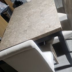 Beautiful Dining Room Set Table 4 Chairs And A Bench 