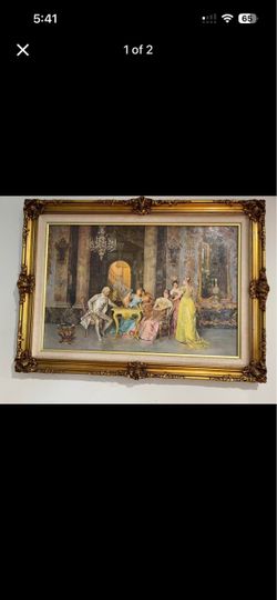 An antique style Renassance port-ate frame