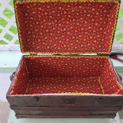 Antique Late 19th Century Ornate Hunch Camelback Steamer Trunk Chest