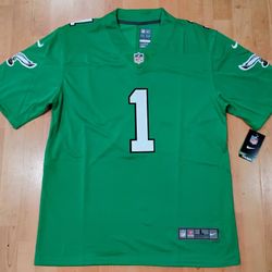 Jalen Hurts Kelly Green Philadelphia Eagles Jersey 