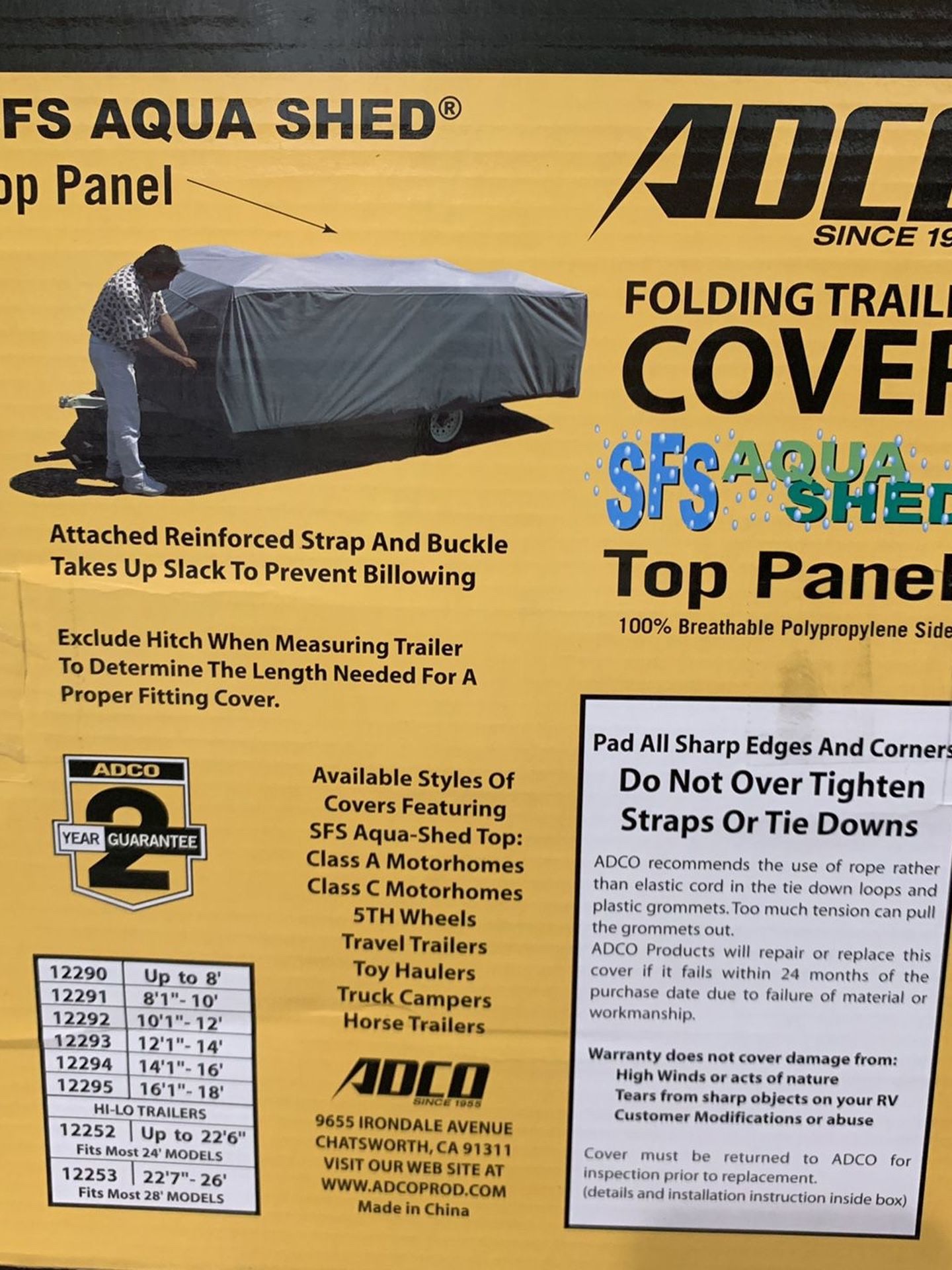 ADCO Folding Tent Cover