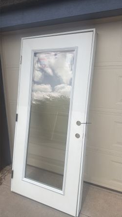 Exterior door outside opening left side 36””
